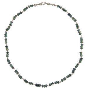 18k Sapphire Bead Necklace - Eve J Alfille